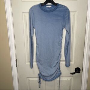 Cotton Citizen Women’s Blue Ruched Long Sleeve Sz XS